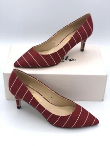 Callisto Hit Pan Red Striped Women's Pumps Size 9M - Picture 1 of 7