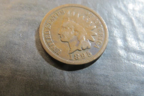 1895 INDIAN HEAD PENNY-Actual Coin Shown-Free Shipping-P7 Cover