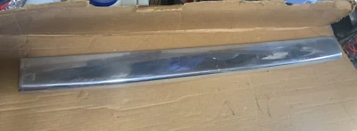 1990-1996 JAGUAR XJS REAR BUMPER CENTER MIDDLE TRIM CHROME COVER MOLDING STRIP - Image 1 of 4