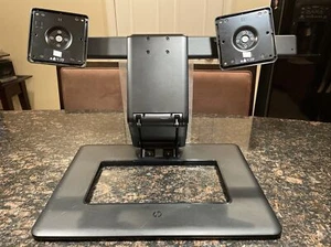 HP Ergotron 24" Adjustable Dual Monitor Swiveling Stand AW664AA Free Ship - Picture 1 of 11