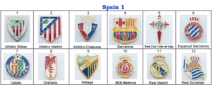 Pin insignia: Clubes de fútbol europeos - España parte 1 /UEFA/. - Imagen 1 de 4