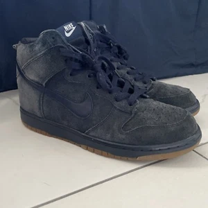 Größe 9,5 Nike Dunk High 08 NRG Blue Indigo Rare 2012 Release Suede Gum Soles - Bild 1 von 9