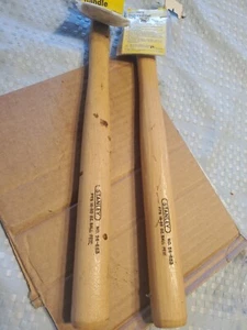 2 Nos Stanley Hickory Replacement Handle 14" 20oz Hammer Ball Pein Peen Cross - Picture 1 of 6