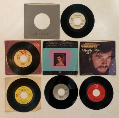 Lot of 5 VTG. Vinyl 45 Records Rock  70/80s Rolling Stones Quarterflash - Image 1 of 4