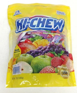 3x30 Oz Morinaga Hi-Chew Candy Grape Mango Apple Strawberry Real Fruit Juice. GF - Picture 1 of 2