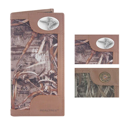 ZEP-PRO Mens Realtree Max-5 Nylon/Leather Roper Concho Wallet - Image 1 of 4