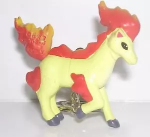 POKEMON PONYTA (Ponita) PORTACHIAVI ORIGINAL TAKARA TOMY PVC 2" - Foto 1 di 5