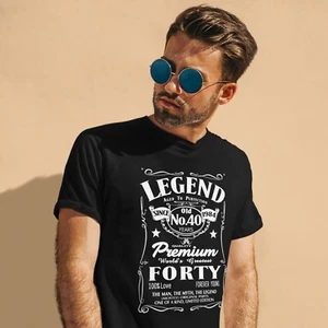 Geschenkideen zum 40. Geburtstag für Männer Legende 1985 Herren T-Shirt, Herren Geburtstag TShirt - Bild 1 von 19