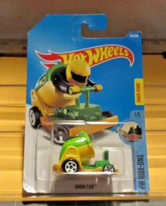 NIP~2016 HOT WHEELS-MATTEL/CARD~BOOM CAR~TRACK STARS-DVC10-D7B3-HW RIDE-ONS-1/5 - Picture 1 of 4