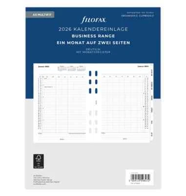filofax Kalendereinlage Multi  2026 in A5 tabbed  1 Monat / 2 Seiten  26-68544 - Bild 1 von 4