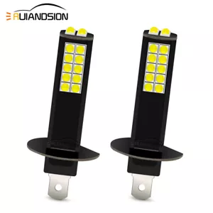 H1 LED 3030 24 Ampoule Voiture Antibrouillard Camion Lumière De Jour 8-26V blanc - Picture 1 of 9