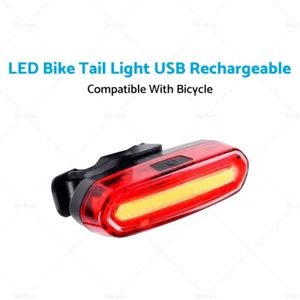 Red Bike Tail Light 120 Lumens LED USB Rechargeable Powerful Bicycle Rear Light - Picture 1 of 19