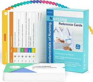 Nursing Badge Reference Cards, 47 Cards, Multicolor - Picture 1 of 6