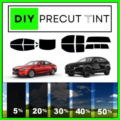 Hágalo usted mismo PreCortado Premium Cerámica Ventana Tinte Se Ajusta a CUALQUIER Mazda 00-23 CUALQUIER Tono TODAS las Ventanas Foto 1 de 4