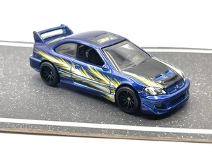 Suelto Hot Wheels Ultra Hots Honda Civic Si (azul) SÚPER PERSONALIZADO INTERCAMBIO DE RUEDAS por AEB - Imagen 1 de 4