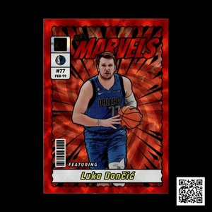 2023-24 Donruss #7 Luka Doncic Net Marvels Red - Bild 1 von 2