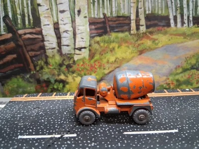Matchbox LESNEY Moko 26 Cement Mixer Truck  ERF Orange Gray Wheels Diecast Vtg - Image 1 of 4