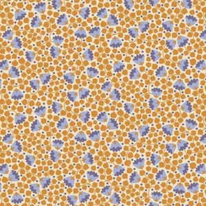 Tilda Bellflower Mustard Fabric 110136 - Picture 1 of 3