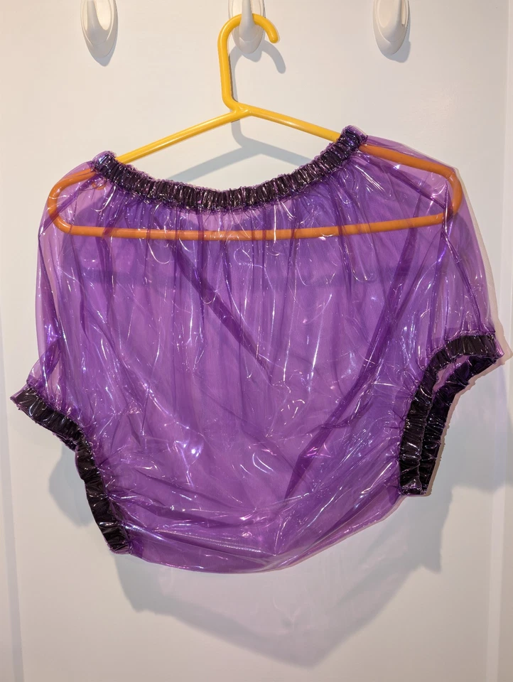 Pantalones de plástico PVC tipo PVC PA12 [VIG1 - vidrio violeta transparente] Foto 1 de 1