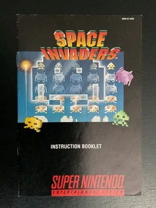Space Invaders SNES Super Nintendo nur Bedienungsanleitung - Bild 1 von 2