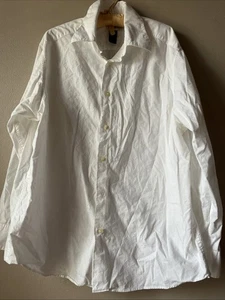 Concepts By Claiborne White Cotton XL Button Down Long Sleeve Shirt - Picture 1 of 6