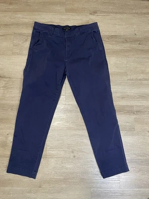 Pantalones chinos Banana Republic para mujer talla 14 azul marino vestido elástico carrera Foto 1 de 4