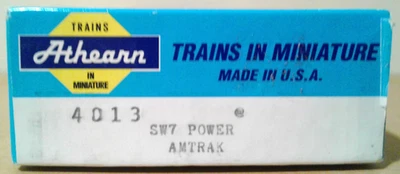 HO SCALE ATHEARN EMD SW7 AMTRAK #551 4013 - Image 1 of 4