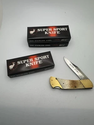 3x Faca de Bolso Dobrável Vintage Valor Super Sport 365 Miami EUA Japão Osso NOS - Imagem 1 de 4