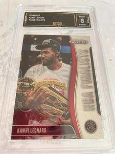 KAWHI LEONARD CLIPPERS 2019 PRIZM NBA FINALISTS # 1 GRADED 8 L@@@K - Picture 1 of 2