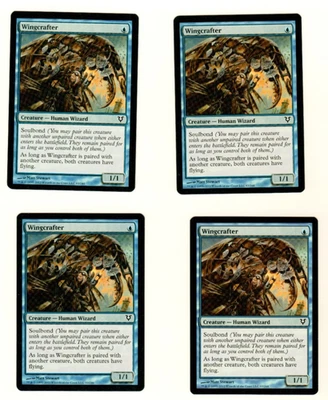 Set Of 4 Wingcrafter Avacyn Restored 83/244 Magic The Gathering Card - Image 1 of 4