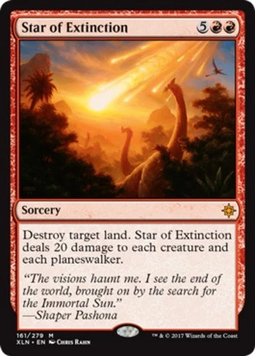 Moderate Play, English MTG Regular Star of Extinction Ixalan Magic the Gathering - Image 1 of 1