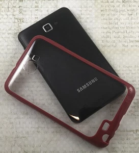 Rouge Transparent Aquaflex TPU Étui Coque Pour Samsung Galaxy Note 1st Gén. - Photo 1 sur 4