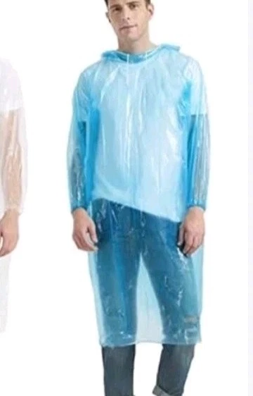 Paquete de 20 ponchos de lluvia desechables (sin capucha) para adultos impermeables de emergencia abrigo de senderismo Foto 1 de 1