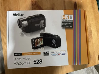Vivitar DVR 528 Digital Video Camera 5.1MP HD Camcorder 2.0" LCD Box Manual - Image 1 of 4