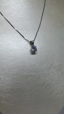 PUNTO LUCE CIONDOLO UNISEX Argento 925/1000 RODIATO mm 3/4/5/6/7 con 4 griffes - Immagine 1 di 3