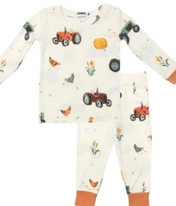 NWT Angel Dear tractors loungewear pajamas 6 - Picture 1 of 2
