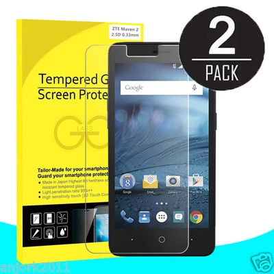 2X PACK 9H TEMPERED GLASS SCREEN PROTECTOR FOR ZTE PRESTIGE 2 N9136 AVID TRIO - Image 1 of 2