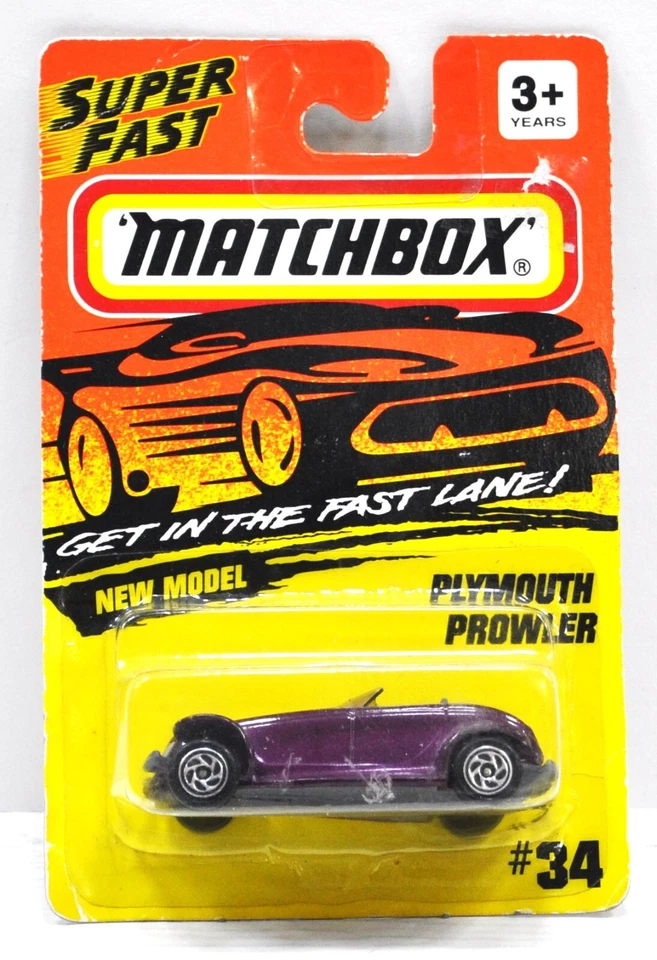 MATCHBOX SUPERFAST #34 Borgoña Plymouth Prowler NUEVO EN PAQUETE Foto 1 de 1