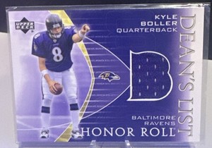 2003 Upper Deck Honor Roll Football Dean's List #DLBO Kyle Boller JERSEY