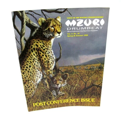 Mzuri Drumbeat Magazine Spring Sum 1982 Safari Foundation Hunter Conservationist - Image 1 of 2