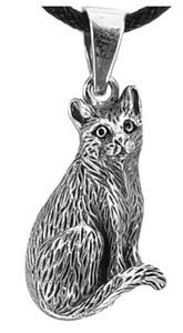 Anhänger Katze Cat Kätzchen aus 925 Sterling Silber  Nr. 411 - Bild 1 von 7