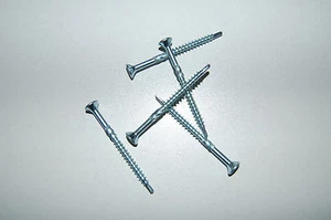 Hobotec Spanplattenschrauben mit Bohrspitze 4,5x40 bis 4,5x70, verzinkt, 100-500 - Bild 1 von 3