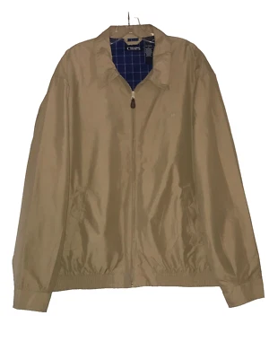 Chaqueta Ralph Lauren Chaps Caqui Tostado Talla XL Cremallera Frontal Foto 1 de 2