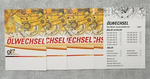 5 glo GLO Alphalube Öl Zettel Ölzettel Öl Wechsel Inspektion Motorenöl Anhänger - Bild 1 von 1