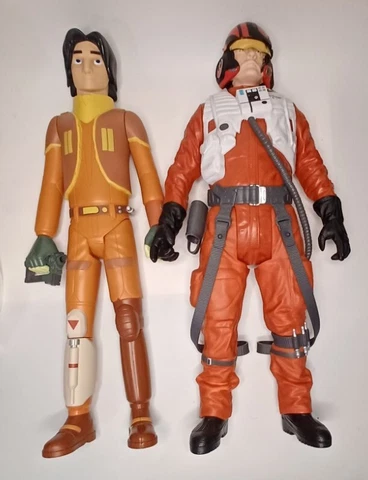 Jakks Pacific Disney Star Wars Poe Dameron,Ezra Bridger Figures 18"20" Lot of 2 Cover
