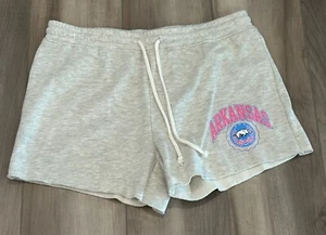 Arkansas Razorbacks Women’s Cut Off Sweatshorts, Brand: Chicka-d, Size Medium - Picture 1 of 4