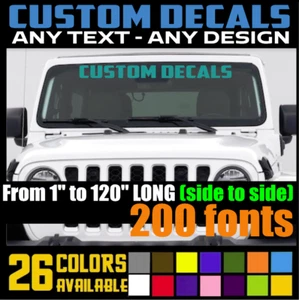 Custom Decal High Quality Sport Banner Sticker for Cars, Trucks, Bikes, SUV (16) - Picture 1 of 15