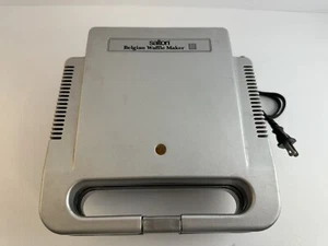 SALTON ELEKTRISCHES BELGISCHES WAFFELEISEN MODELL WM-4PLT grau getestet & funktionsfähig - Bild 1 von 10