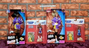 *WNBA 1996 NBA 1998 Starting Lineup Kobe, Shaquille & Barbie L.A. Lakers - Bild 1 von 20