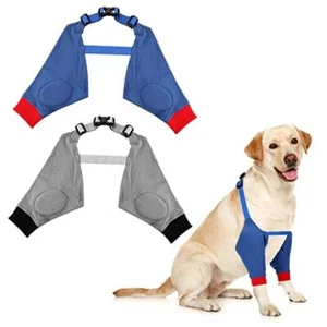 2 Pairs Dog Elbow Protector Dog Front Leg Braces Dog Recovery Sleeve X-Large - Picture 1 of 8